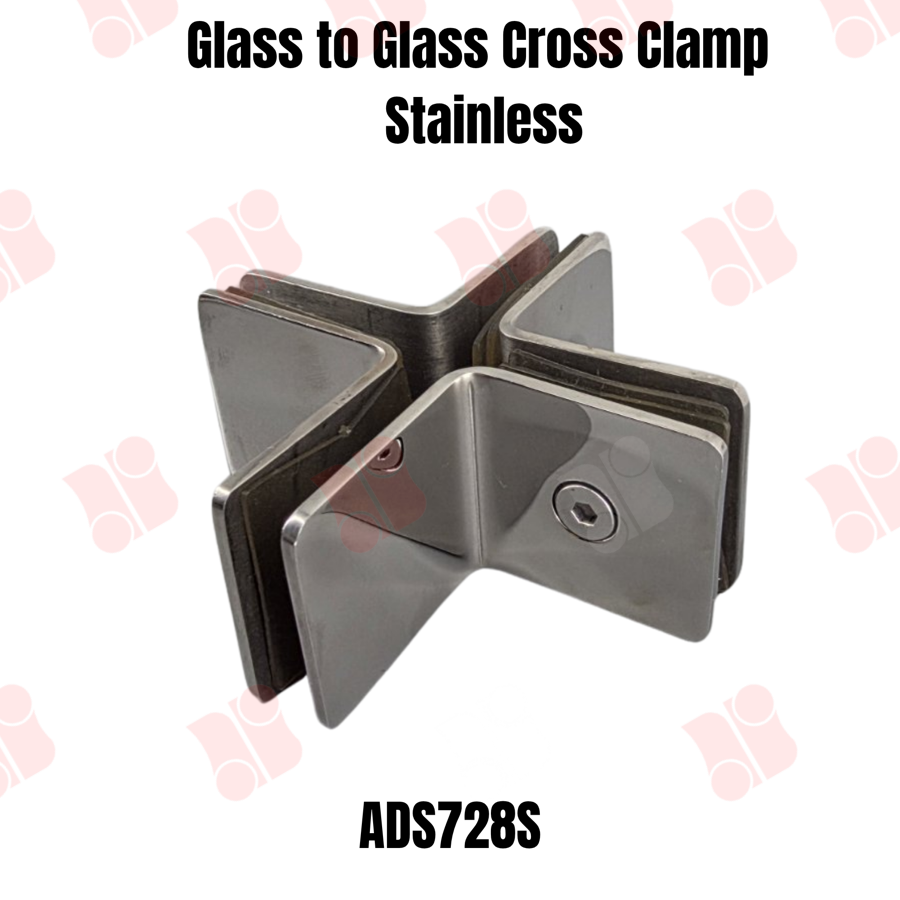 Glass to Glass Cross Clamp