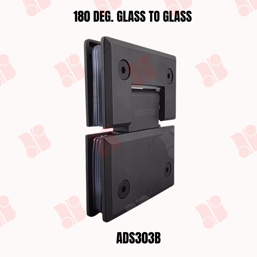 Glass to Glass Hinge 180°